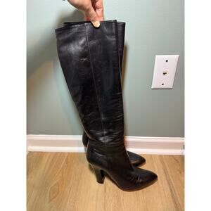 Miu Miu Leather Knee High Boots